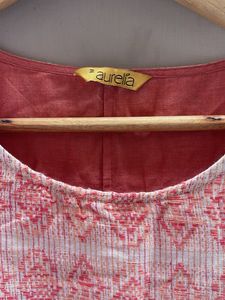 Elegant Pink &amp; White Kurta
