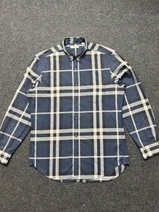 Men's Blue Checkered Casual Shirt