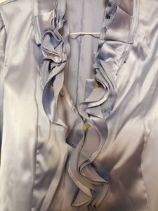 korean front frill pattern blouson