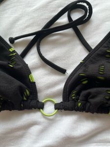 Black Ripped Bikini Top