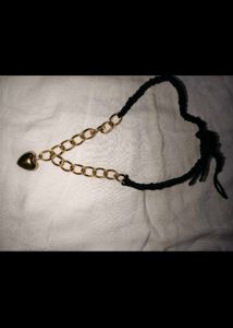 Chunky Gold Heart Choker Necklace