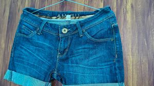 Women's Blue Denim Shorts