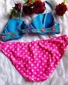 Cute Strawberry Polka Dot Bikini Set