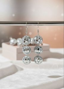 Disco Ball Drop Earrings