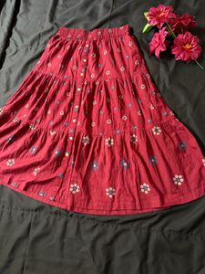Boho Tiered Floral Maxi Skirt