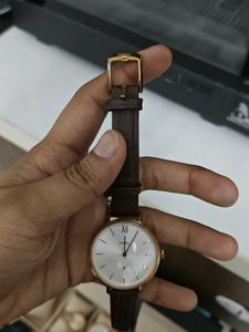 Fossil Watch with Brown Leather Strap