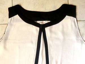 Beautiful Black And White Shrug Overseas Brand