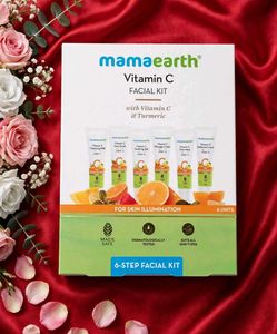 💜 Mamaearth Vitamin C Facial Kit - 6 Steps - For