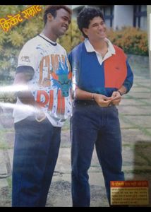 Sachin Tendulkar Vinod Kambli Vintage Poster