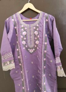 Premium Embroidery Straight Suit