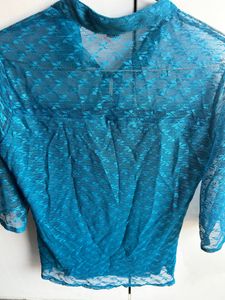 Blue Net Top