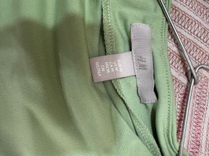 H&amp;M olive green sleeveless solid casual top