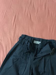 Stylish Wide Leg Belted Pants