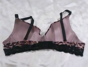 Leopard Print Lace  Bra