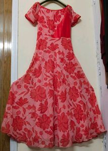 Red Flare Party Wear Dress ||
