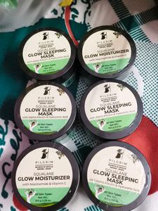 Pilgrim Squalane Glow Sleeping Mask & Moisturizer