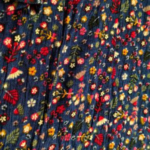 Blue Multicolor Floral Long Top XXL Size