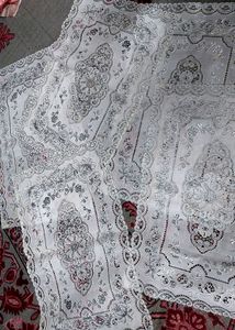 Elegant Silver pvc table mat
