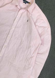 Authentic Ralph Lauren Pink Striped Button-Down Sh