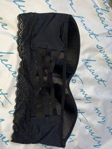 Black Lace Strapless Bra