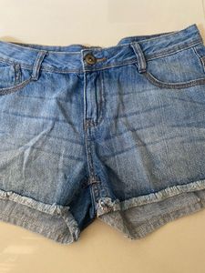 Classic Blue Denim Shorts