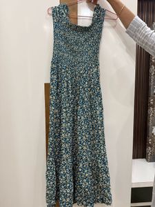 Charming Floral Print Midi Dress
