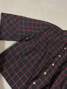 Checked Long Sleeve Top