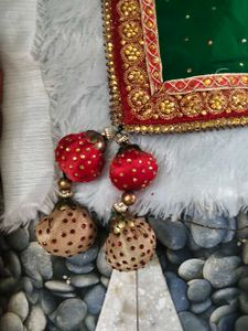 vintage Emerald Green Embellished Dupatta