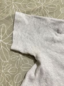 Forever 18 Ribbed Collared Crop Top – Light Grey |