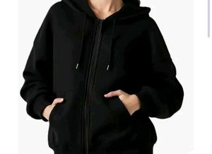 Black Zip-Up Hoodie