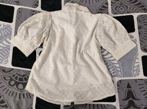 Elegant White Embroidered top