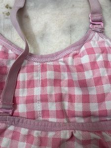 Pink Gingham Sports Bra