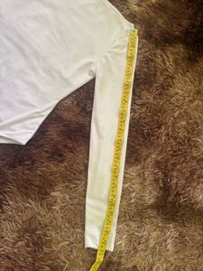 H&amp;M Fitted White Top