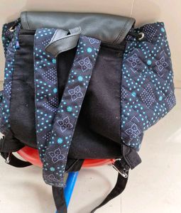 Quilted Backpack with Tassels