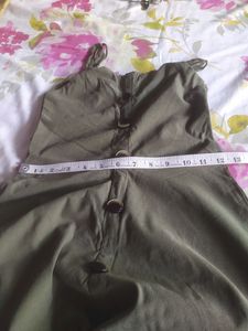 Olive Strappy Short Dress 👗
