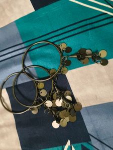 Bohemian Style Bangles with Coin Charms