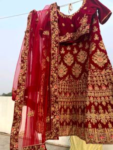 Maroon Bridal Lehenga