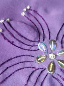 Lavender Saree