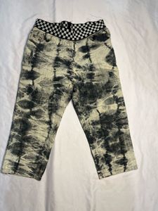 Unique Tie-Dye Jeans with Waistband