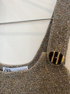 Zara Knit Top with Decorative Buttons