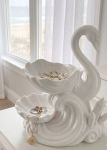 Elegant Swan Jewelry Holder