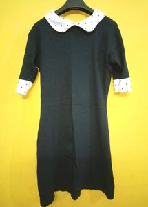 Navy Peter Pan Collar Dress
