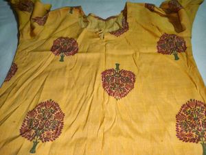 Yellow Printed Kurta 💗