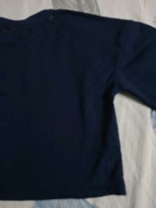 Navy Blue T-Shirt with "Authentic" Print (size :s)