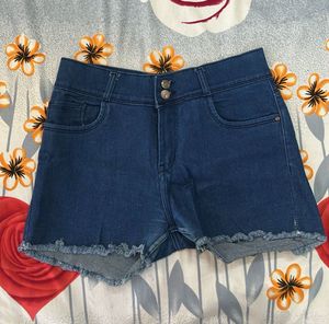 Blue Denim Shorts