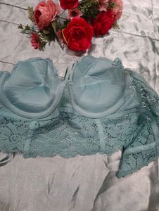 Teal Lace Bralette