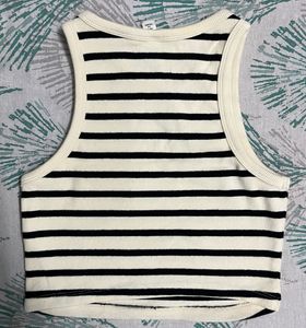 Striped Cropped Tank Top