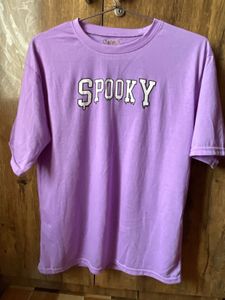 Purple "Spooky" Graphic T-Shirt