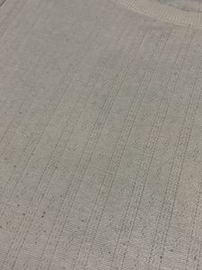 White pointelle top