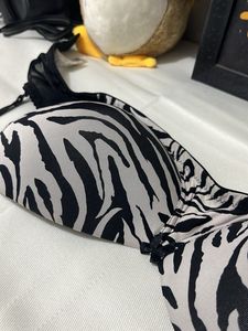 Stylish Zebra Print Bra